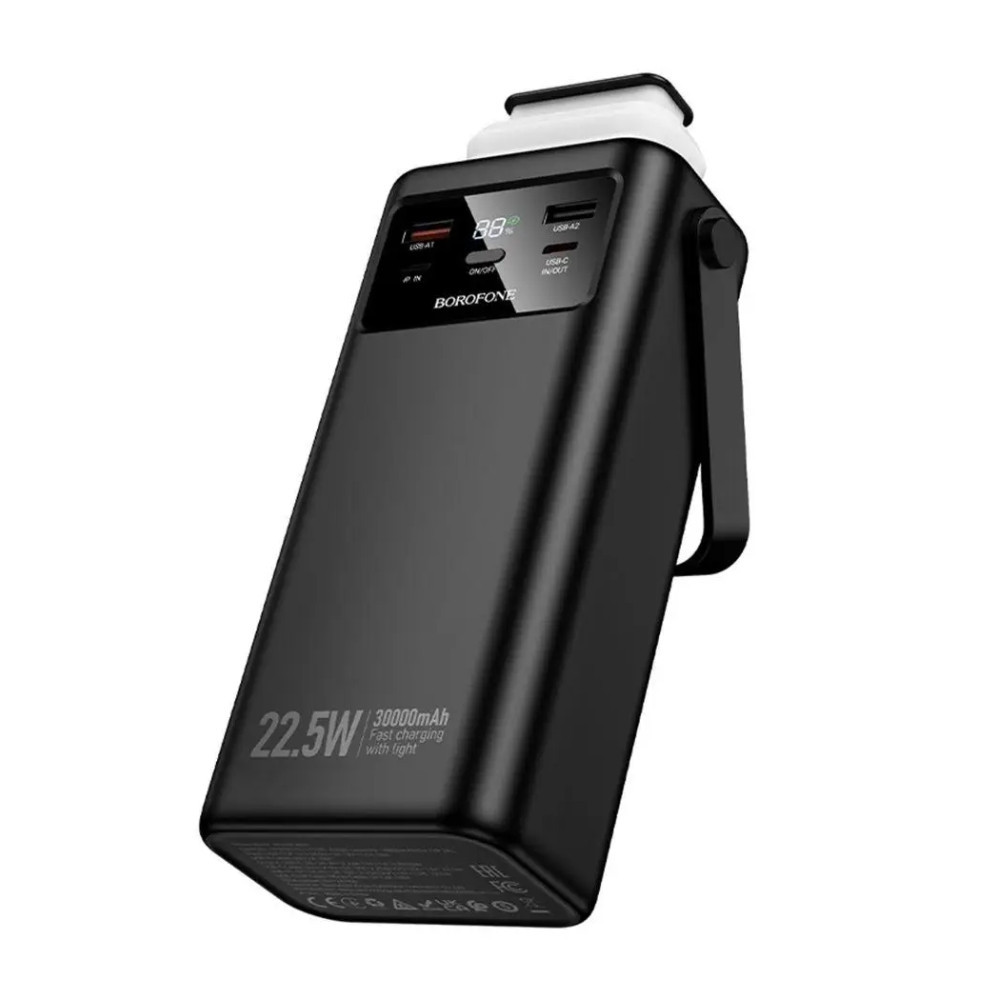 Внешний аккумулятор BOROFONE BJ65 High 22.5W+PD20W+four-cables power bank(30000mAh) Black Киев - изображение 5