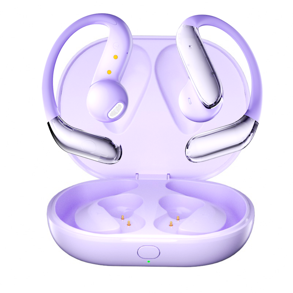 Бездротові навушники з вбудованим перекладачем, з шумозаглушенням, сенсорні з просторовим аудіо, Bluetooth, Type-C, фіолетові Кам'янець-Подільський - фото 5