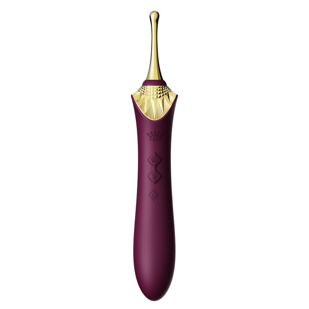 Мультифункциональный вибратор Zalo — Bess 2 Velvet Purple, 4 насадки, подогрев Sex Aura Киев - изображение 8