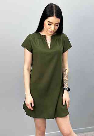 Свободное летнее платье из льна 