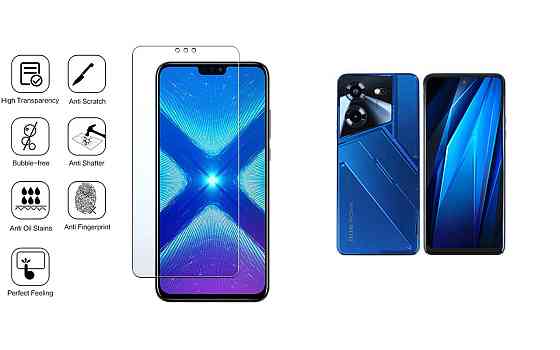 Защитное стекло NeoGlass для Tecno POVA 5, POVA 5 Pro – ультрапрозрачное и устойчивое Киев