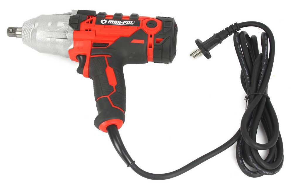 Гайковерт ударний мережевий 1/2 насадки 4 ударні - 17. 19. 21. 22 Mar-Pol (M80489) Нововолинськ - фото 4