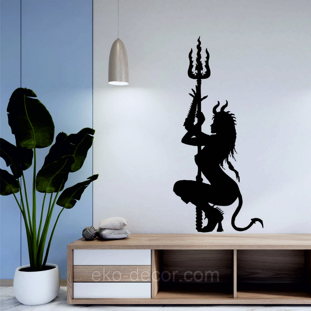 Декоративне настінне Панно «Дівчина Дияволиця», Декор на стіну Київ - фото 2