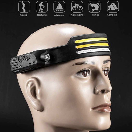 Ліхтар на голову для риболовлі BL-W689-LM+3COB, Ліхтарик на голову для роботи Ліхтар лоб потужний ZT-79 Львів - фото 11