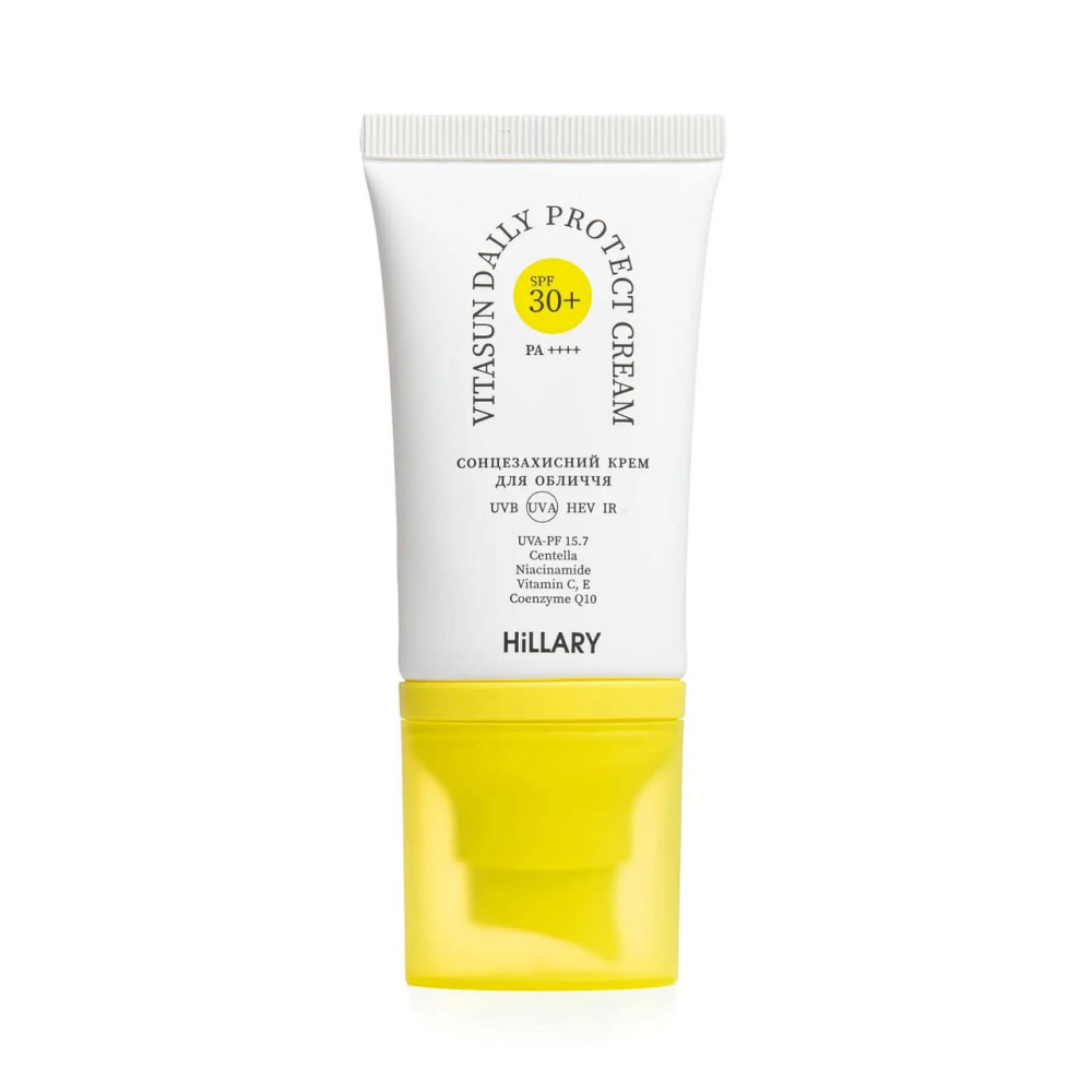 Солнцезащитный крем для лица SPF 30+ VitaSun Daily Protect Cream Hillary 40 мл Киев - изображение 2