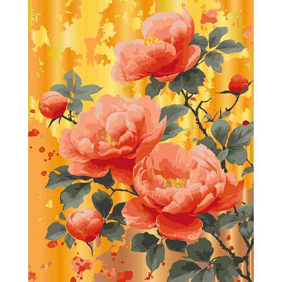 Картина за номерами "Золото троянд" 13163-AC з металізованими фарбами 40х50 см Вінниця