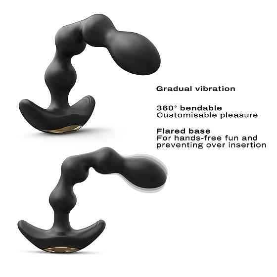 Анальний вібратор-намисто Dorcel FLEXI BALLS, гнучкий стовбур, пульт ДК Sex Aura Київ