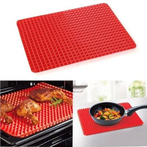 Силиконовый коврик для выпечки Pyramid Pan 16,25×11,5 см антипригарный для гриля и духовки Одесса