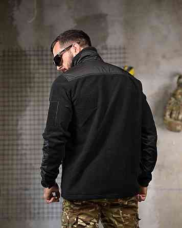 Тактическая флисовка DETROID  черная ПП4746 Одесса