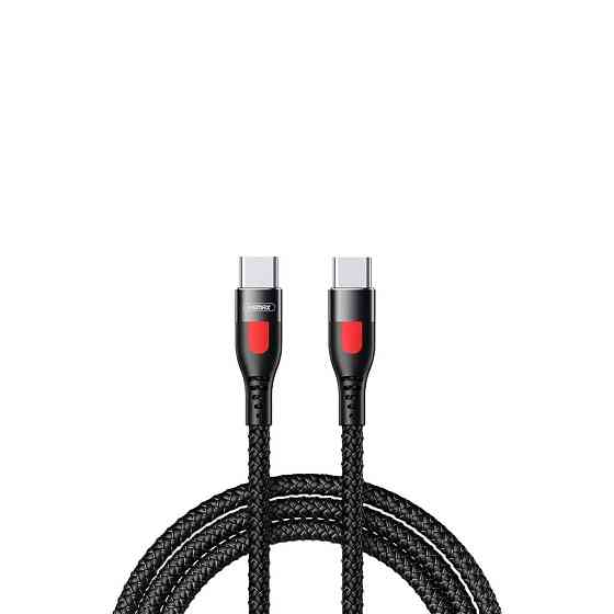 Кабель Remax Lesu Type-C to Type-C PD 65W 1M Черный (RC-195) Київ