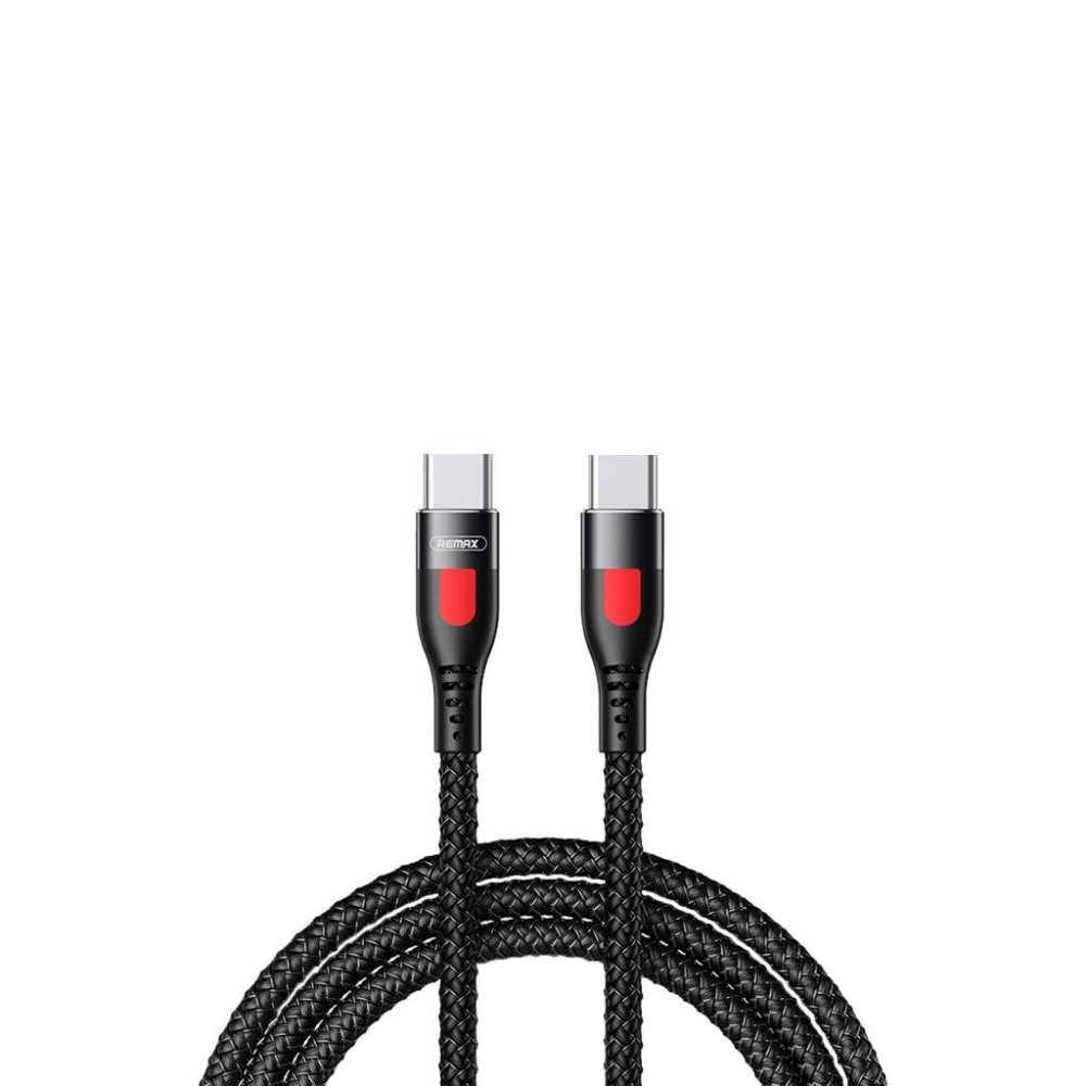 Кабель Remax Lesu Type-C to Type-C PD 65W 1M Черный (RC-195) Київ - фото 1