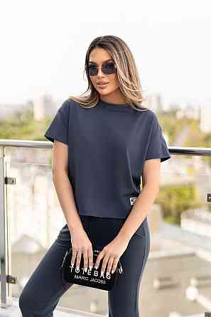 Летний спортивный костюм женский Restart Батал 50-52, Графит Киев