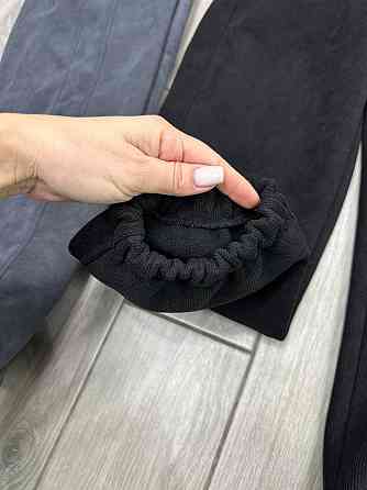 Чоловічі базові теплі штани з вельвету на флісі Чорний, 48 Одеса