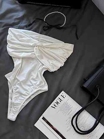 Стильний жіночий елегантний боді трикотаж масло Молочний Одеса