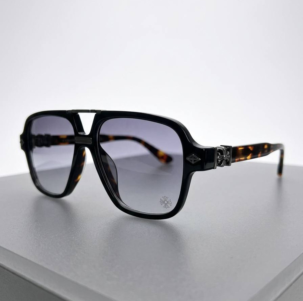 Солнцезащитные брендовые мужские очки Chrome Hearts (38260-1) Киев - изображение 1