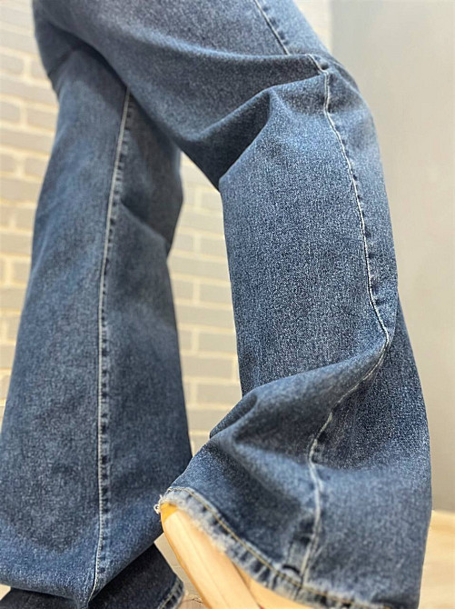 Джинси жіночі Twin 1342 straight fit jeans палаццо рівні від стегна стрейчеві, синій, 36, 36, 76 см, 100 см Київ - фото 8