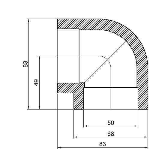 Куточок PPR Thermo Alliance 50, 90° Київ