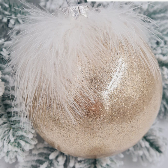 Ялинкова куля Пір'їнка d10см КС Житомир - изображение 4