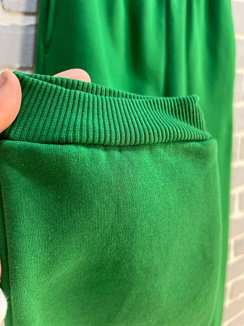 Штаны женские Pepper&mint 24-13 спортивные джоггеры резинка на талии утепленные зеленые, зеленый, M Киев - изображение 6