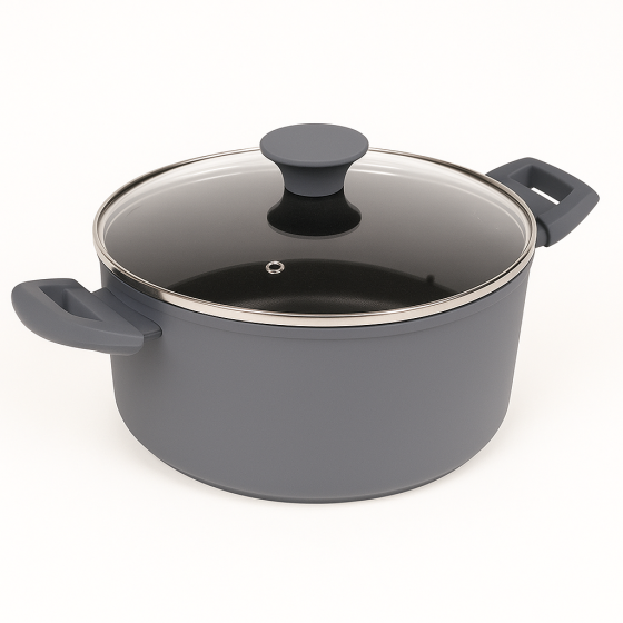 Каструля з кришкою лита мармур "Megastone" інд. дно 3.5л Київ