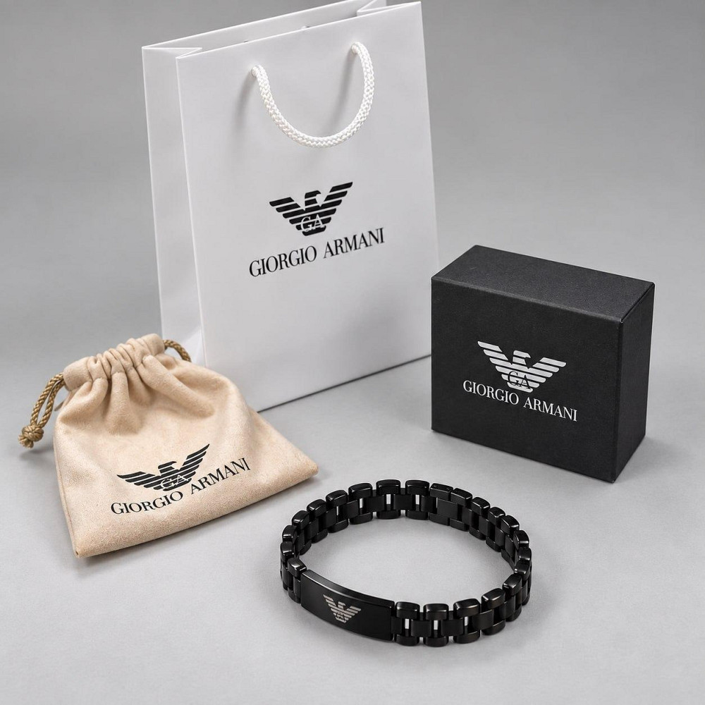 Мужской фирменный браслет Armani (20114) Киев - изображение 8