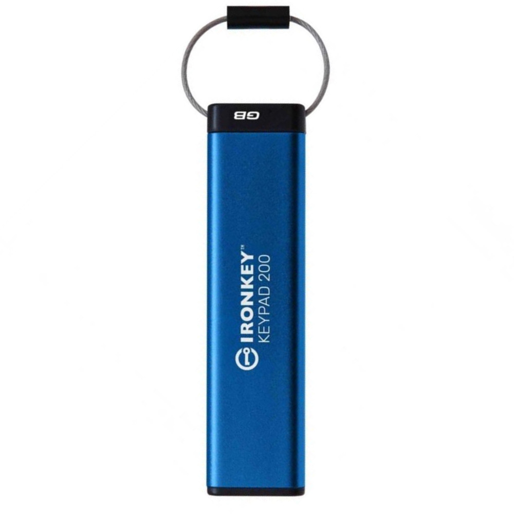 Флешнакопичувач USB3.2 32 GB Kingston IronKeypad 200 Type-A Blue (IKKP200/32GB) Блакитний Харків - фото 1
