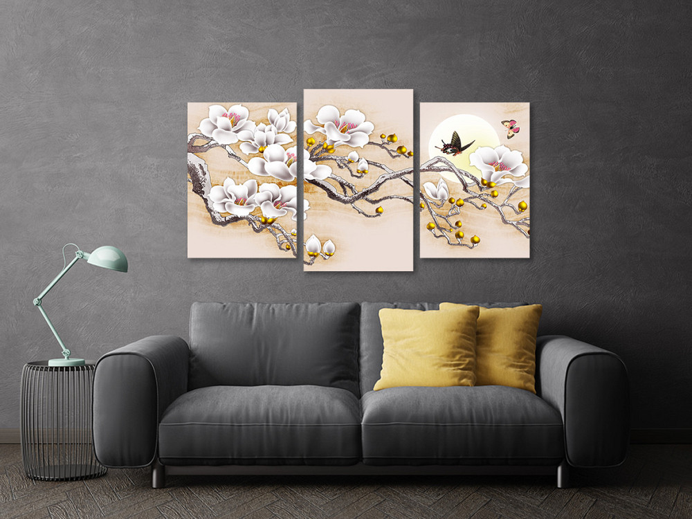 Модульна картина у вітальню/ спальню Магнолія Art-530_3 Київ - фото 3