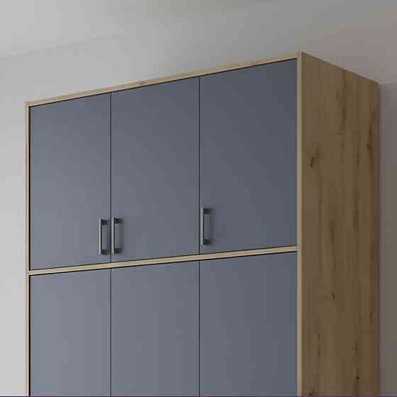 Антресоль висока Doros Ронді Дуб Артизан/Графіт 3 ДСП 121х52х65 (DRS-011906) Львів