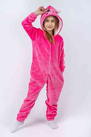 Детская пижама-кигуруми Котик  детский и подростковый, розовый, пижама -   комбинезон домашний топ 140 Киев