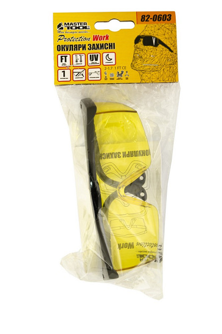 MASTERTOOL Окуляри відкриті MASTERTOOL КОМФОРТ панорамна лінза напівоправа з регульованими дужк Коломия - фото 2