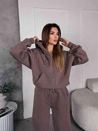 Женский теплый костюм с широкими штанами Одесса