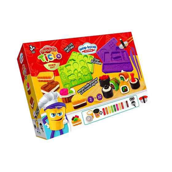 Креативна творчість "Тісто для ліплення "Шеф-кухар" TMD-17-01U…-04U з формами Ресторан Суші 1 Вінниця