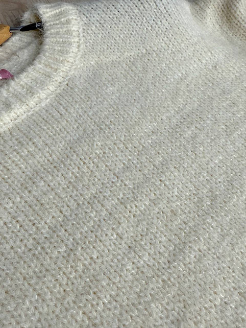 Свитер женский Fancy Matinee 6119 оверсайз меланж, молочний, one size Киев - изображение 16