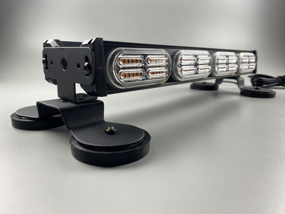 Стробоскоп LED 4 секції проблисковий LED-маячок балка на магнітах світлодіодний 12/24V (192 led діода) Мукачево - фото 7