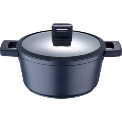 Каструля MasterPro Indigo з кришкою 24 см 4,5 л (BGMP-7979) Вінниця - фото 2
