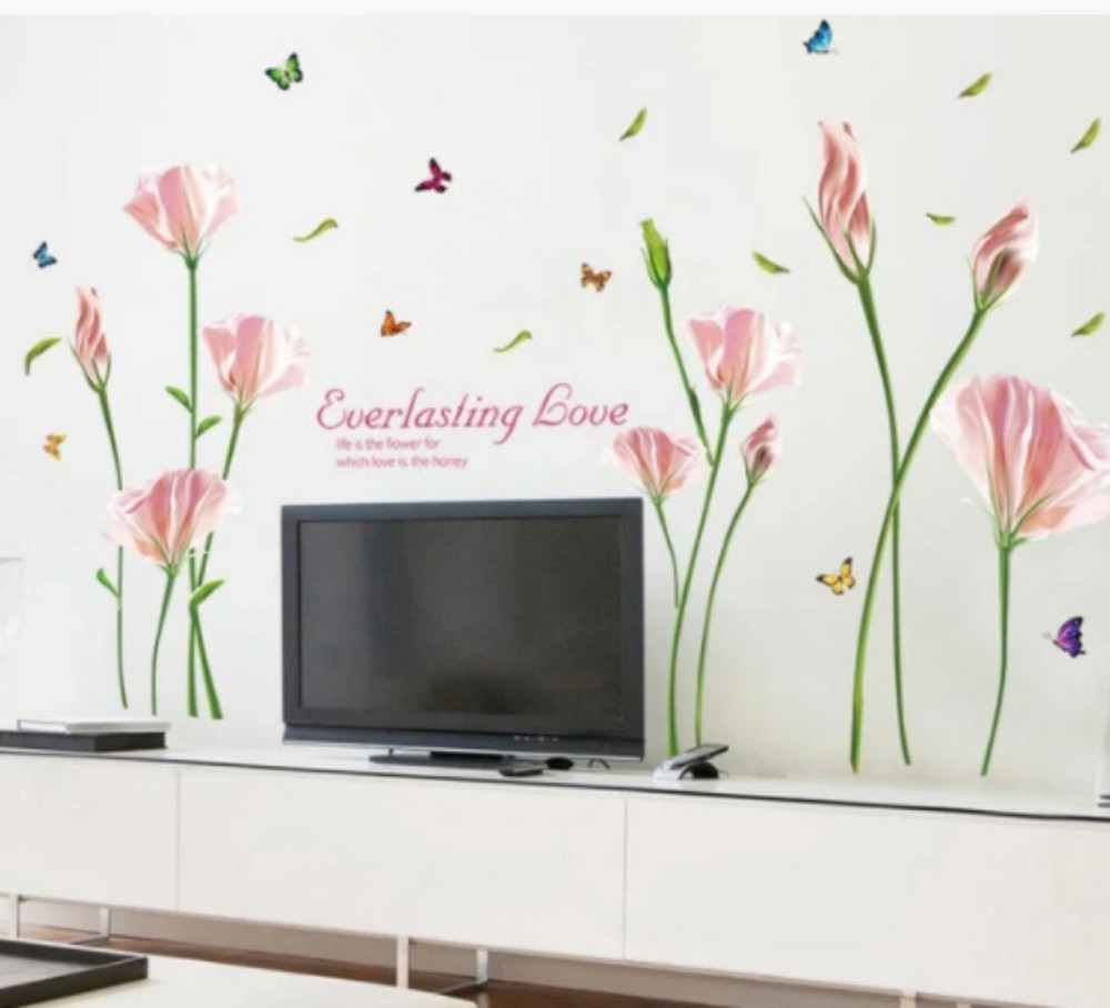 Декоративна наклейка Ніжні квіти Київ - фото 4