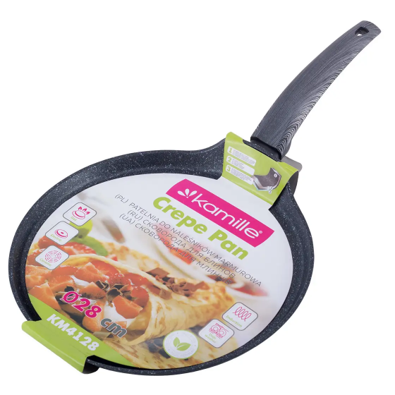 Сковорідка для млинців d28см алюміній а/п Black marble 4128 KAMILLE Житомир