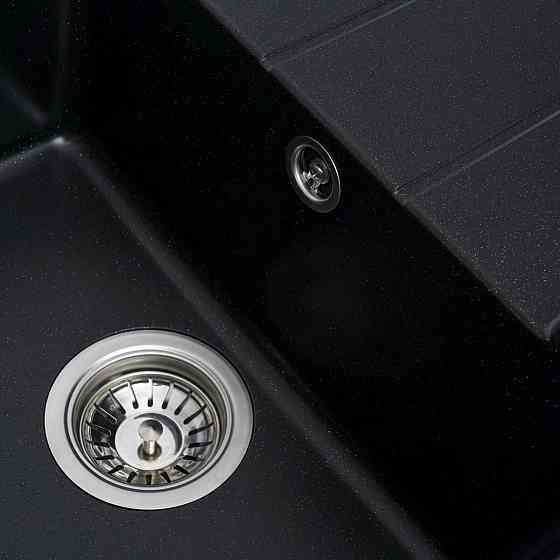 Гранітна мийка для кухні VALESO INTENSO 6550 матова Чорний металік Коломия