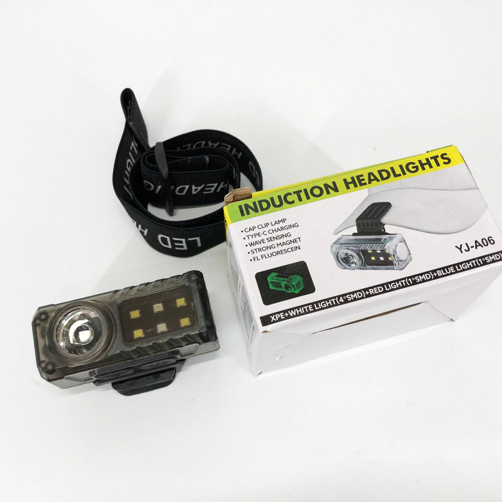 Фонарь на голову с рассеянным светом YJ-A06-LED+6SMD, Мощный налобный LED фонарь Налобный яркий SH-17 Львов - изображение 5