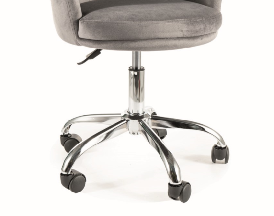 Крісло поворотне ROSE VELVET сіре BL.14 Киев
