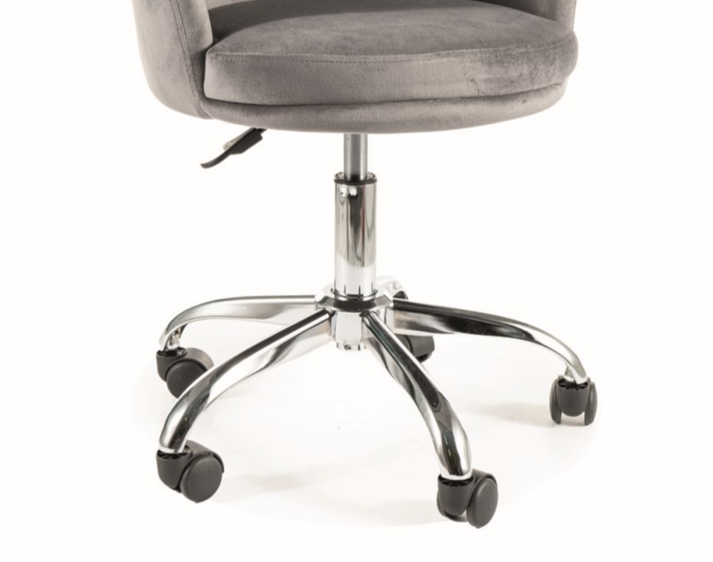 Крісло поворотне ROSE VELVET сіре BL.14 Київ - фото 3