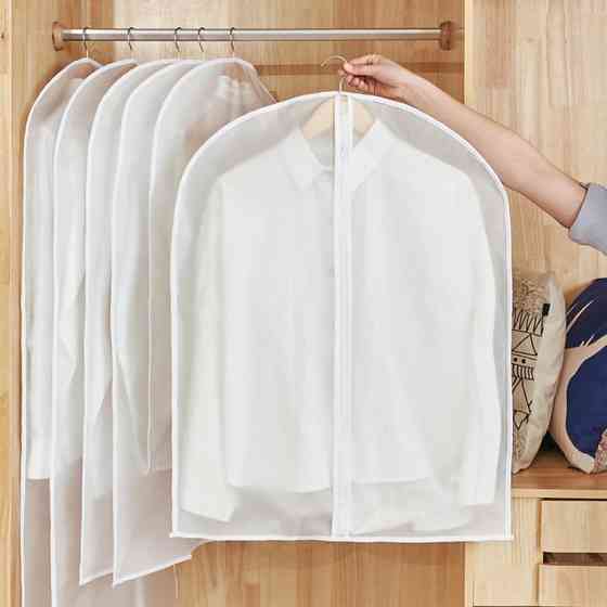 Чехол для одежды 60х100 прозрачный белый 5шт Винница