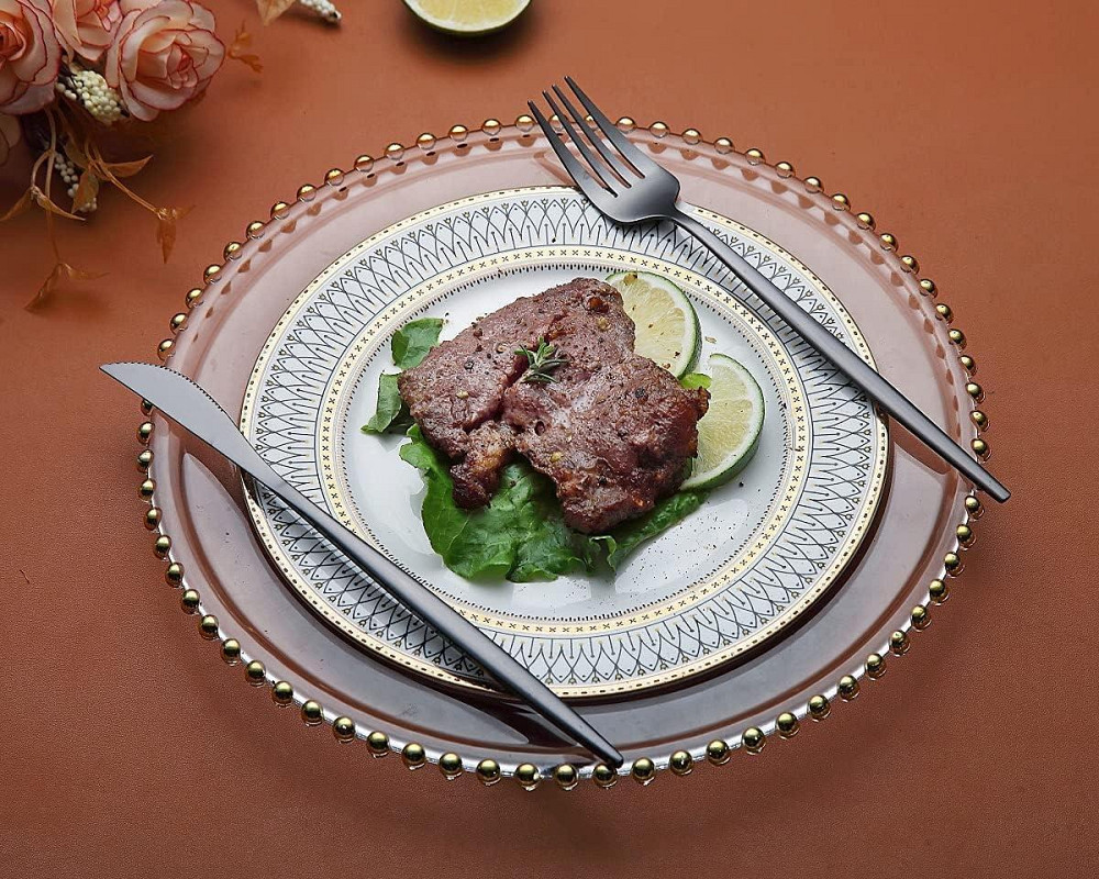 Набір столових приборів на 6 осіб з чорного металу Київ - фото 5