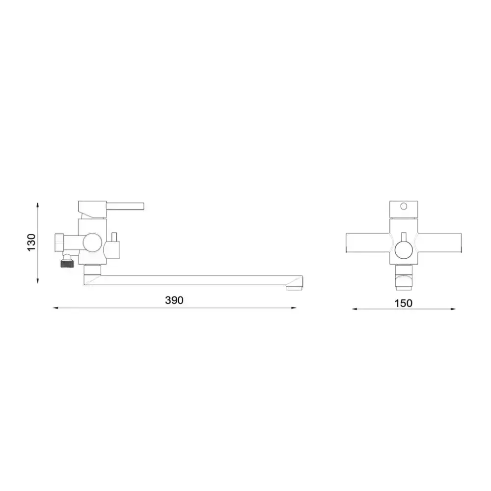 Смеситель для ванны с душевым гарнитуром WEZER EKO7-09 сатин Киев - изображение 6