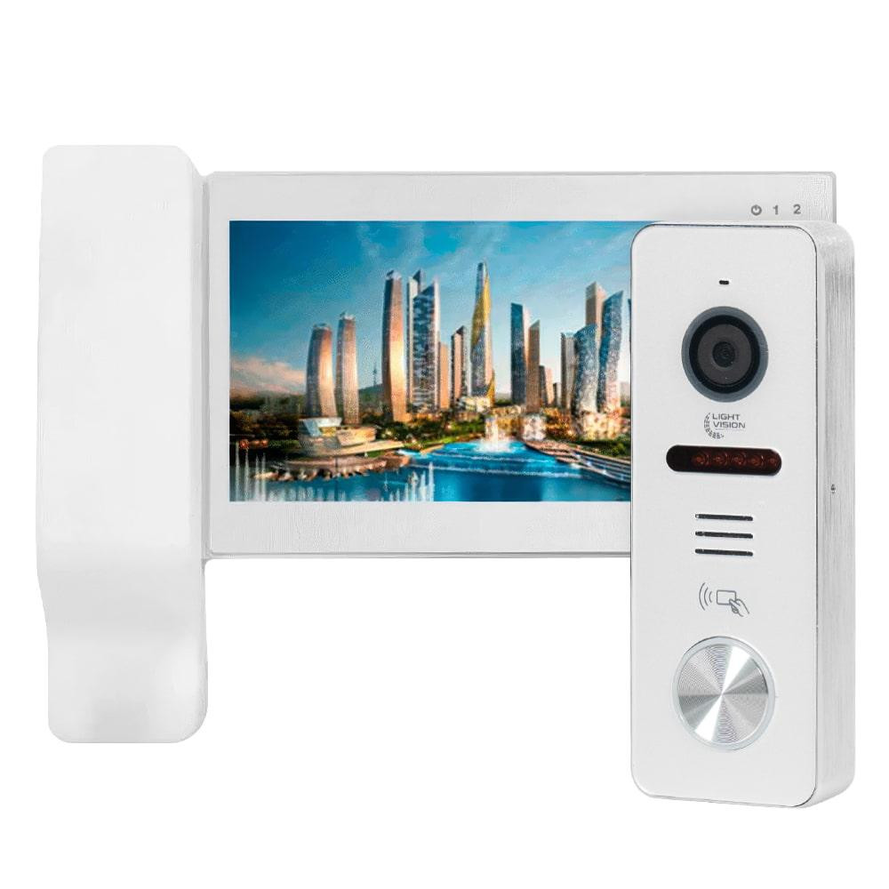 Комплект відеодомофона Light Vision: відеодомофон 7" SEOUL та відеопанель 2Mp White (82-00232-82-00242) Київ - фото 10