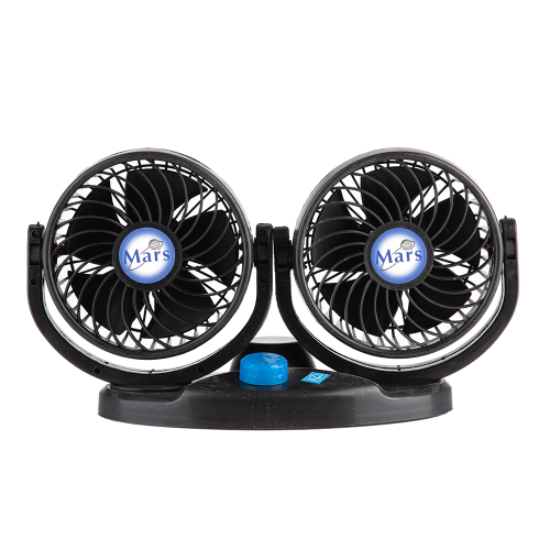 Пластиковий подвійний вентилятор в прикурювач 12В 5,5" Харків - фото 2