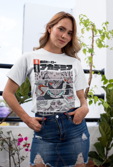 Футболка аниме Моя геройская академия оверсайз (S/M/L) Черний AnimeJ0298 Днепр - изображение 6