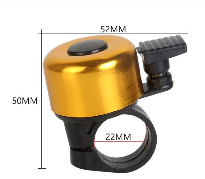 Ударный звонок для велосипеда, вело звонок Feel Fit металл Желтый Бровары - изображение 3