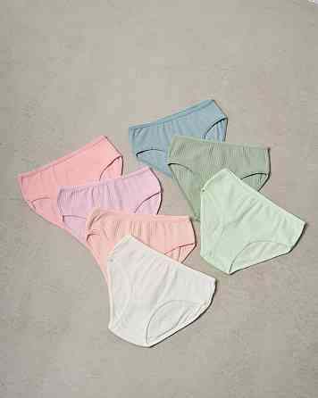 Набор детских трусиков на девочку недельки из 7 шт в рубчик. Nicoletta 740156 2-3 Киев