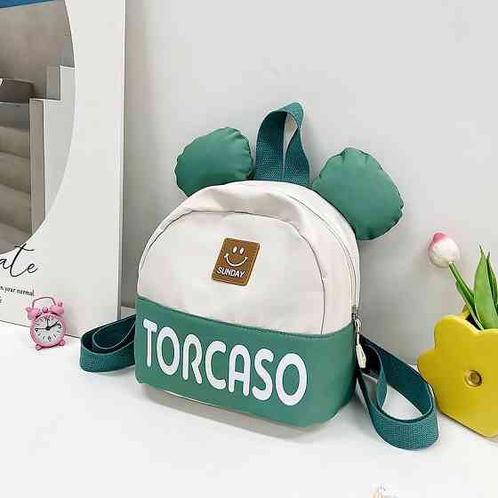 Детский рюкзак TD-620 на одно отделение с ремешком и ушками Green Киев